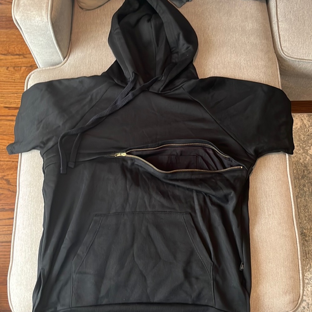 EPTM Men’s Short Sleeve Black Hoodie